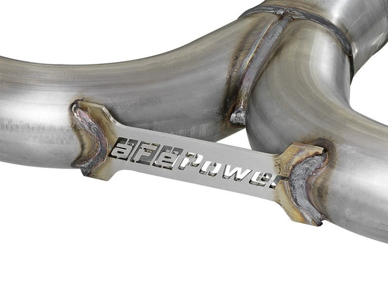 aFe MACH Force-Xp 3in to 2-1/2in Stainless Steel Axle-Back Black Exhaust - 15-17 Volkswagen GTI - Burkken Auto Parts