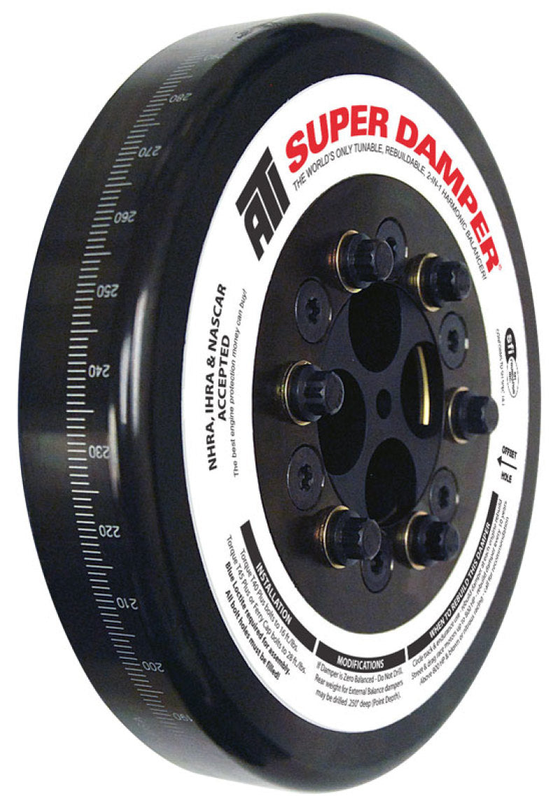 ATI Damper - 8.074in - Steel - Cummins - 4BT -6BT - Competition Only - 3 Ring Hvy - Diesel - Burkken Auto Parts