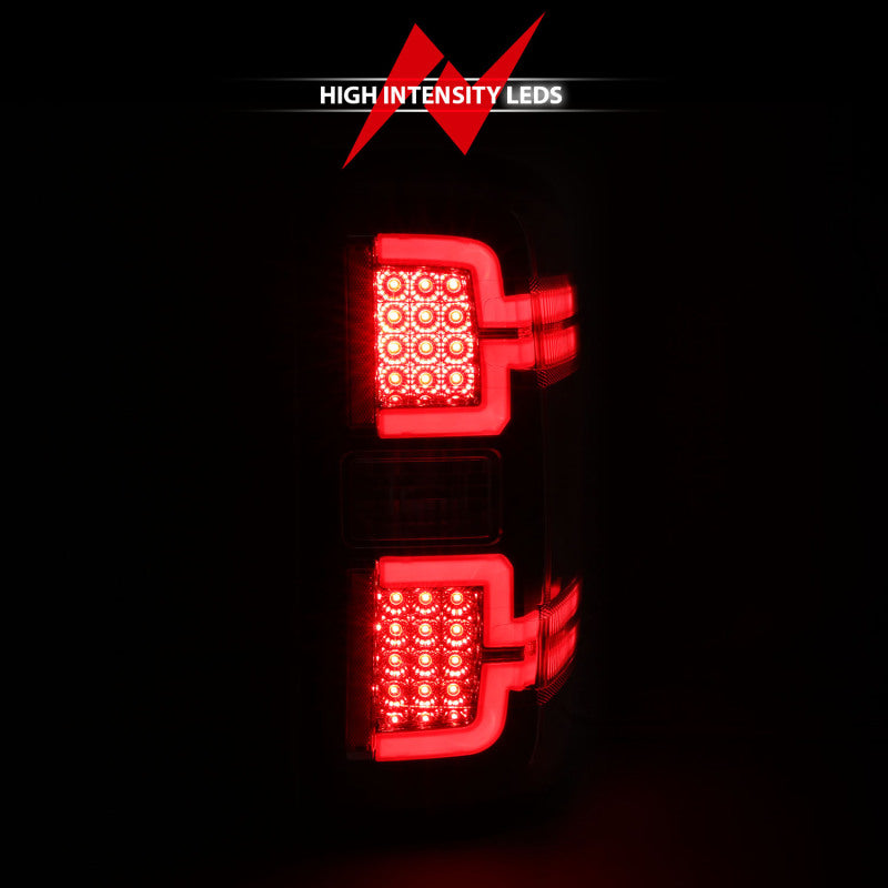 ANZO 2014-2018 Chevy Silverado 1500 LED Taillights Black - Burkken Auto Parts