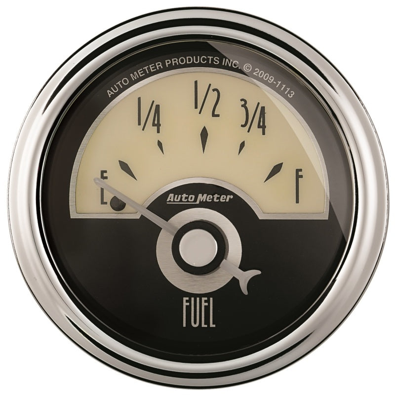 AutoMeter Gauge Fuel Level 2-1/16in. 0 Ohm(e) to 90 Ohm(f) Elec Cruiser Ad - Burkken Auto Parts