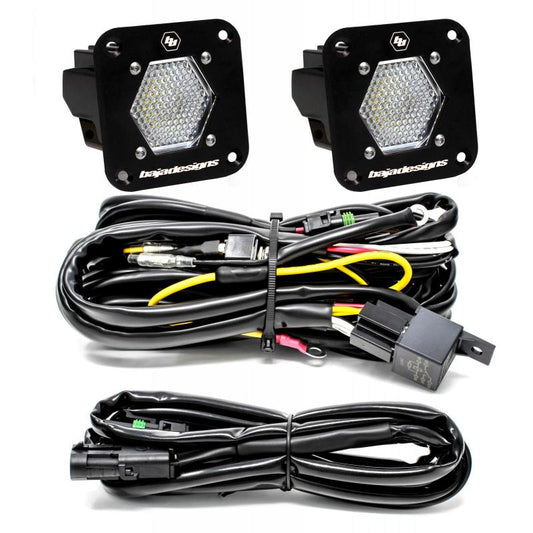 Baja Designs S1 Work/Scene LED Light Backup Kit w/ Mounting Bracket Pair - Burkken Auto Parts