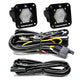 Baja Designs S1 Work/Scene LED Light Backup Kit w/ Mounting Bracket Pair - Burkken Auto Parts