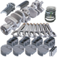 Eagle Chevy 350 1Pc 3.750in Crank 6.000in H-Beam -5cc Flat Top 4.060in Pistons Balanced Assembly - Burkken Auto Parts