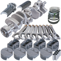 Eagle Chevy 350 1Pc 3.750in Crank 6.000in H-Beam -5cc Flat Top 4.040in Pistons Balanced Assembly - Burkken Auto Parts