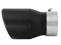 aFe MACH Force-XP 409 SS Single Wall Universal Clamp On Exhaust Tip - Black - Burkken Auto Parts
