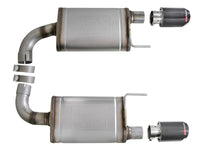 aFe MACH Force Xp SS Axle Back Exhaust System w/ Carbon Fiber Tips 15-17 Ford Mustang GT V8-5.0L - Burkken Auto Parts