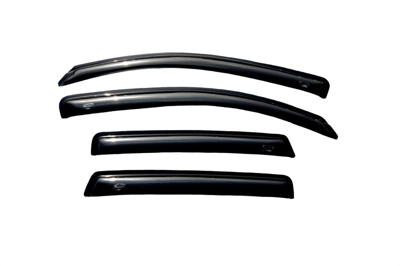 AVS 07-12 Dodge Caliber Ventvisor Outside Mount Window Deflectors 4pc - Smoke - Burkken Auto Parts
