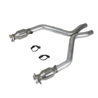 BBK 11-14 Mustang 3.7 V6 Short Mid X Pipe With Catalytic Converters 2-1/2 For BBK Long Tube Headers - Burkken Auto Parts