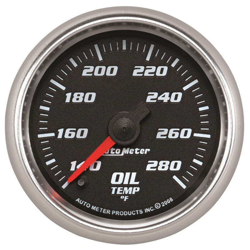 Autometer Pro-Cycle Gauge Oil Temp 2 1/16in 140-280f Digital Stepper Mo - Burkken Auto Parts