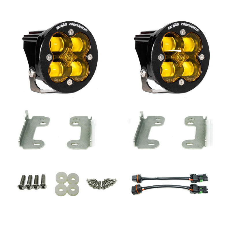 Baja Designs 18-20 Jeep JL Fog Pocket Kit For Wrangler JL Sahara Squadron Amber Lens SAE FPK - Burkken Auto Parts