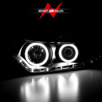 ANZO 2009-2012 Acura TSX Projector Headlights w/ Halo Black (CCFL) (HID Compatible) - Burkken Auto Parts