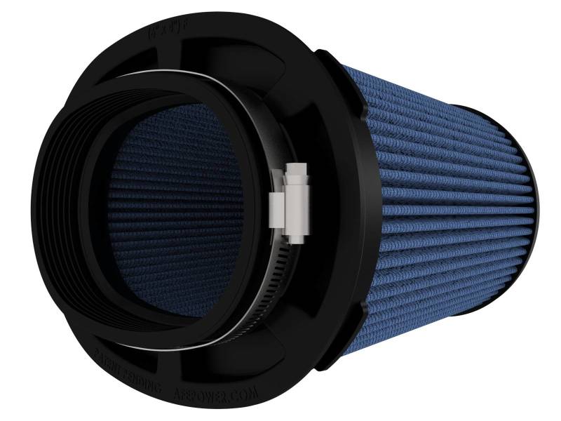 aFe MagnumFLOW Pro 5R Air Filter (6 x 4)in F x (8-1/2 x 6-1/2)in B x (7-1/4 x 5)in T x 7-1/4in H - Burkken Auto Parts