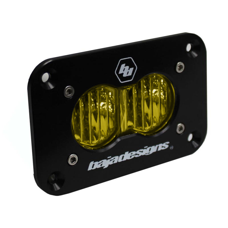 Baja Designs S2 Wide Cornering Sport Flush Mount LED - Amber - Burkken Auto Parts