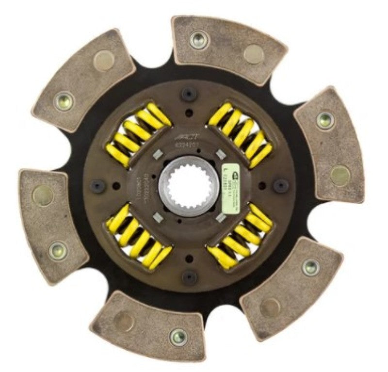 ACT 6 Pad Sprung Race Disc for LS Engine/Flywheel w/Nissan 350Z Trans/Input Shaft (S/O No Cancel) - Burkken Auto Parts