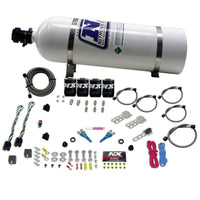 Nitrous Express GM EFI Dual Stage Nitrous Kit (50-150HP x 2) w/15lb Bottle - Burkken Auto Parts