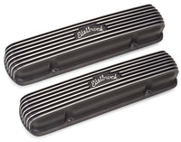 Edelbrock Valve Cover Classic Series Pontiac 1962-1979 301-455 CI V8 Black - Burkken Auto Parts