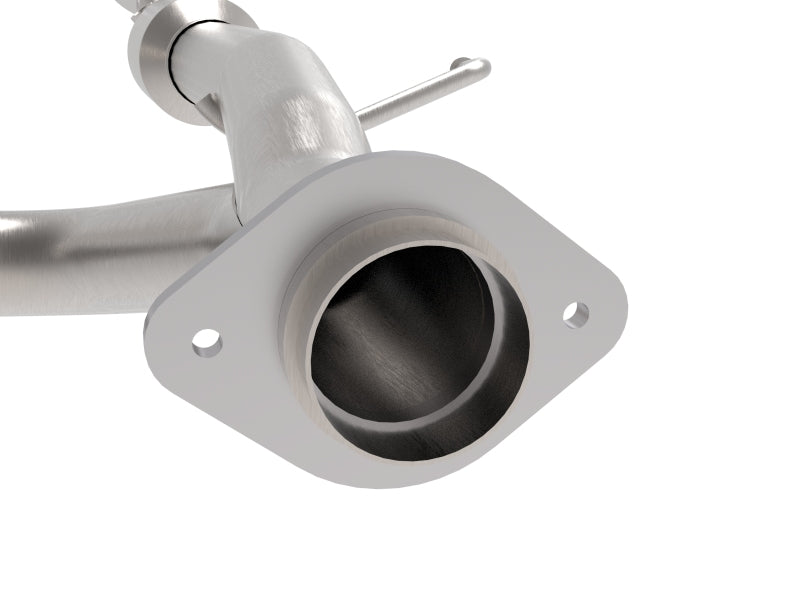 aFe Toyota Tacoma 05-15 V6-4.0L Twisted Steel Y-Pipe w/ Cat - Burkken Auto Parts