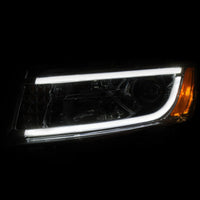 ANZO 2014-2015 Jeep Grand Cherokee Projector Headlights w/ Plank Style Design Chrome - Burkken Auto Parts