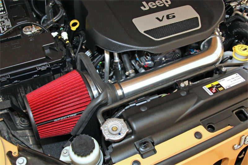 Spectre Air Intake Kit Jeep Wrangler V6-3.6L F/I 12-18 - Burkken Auto Parts
