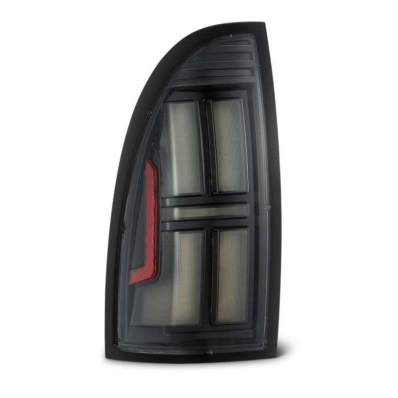 AlphaRex 05-15 Toyota Tacoma NOVA Prismatic LED Tail Lights - Alpha-Black - Burkken Auto Parts