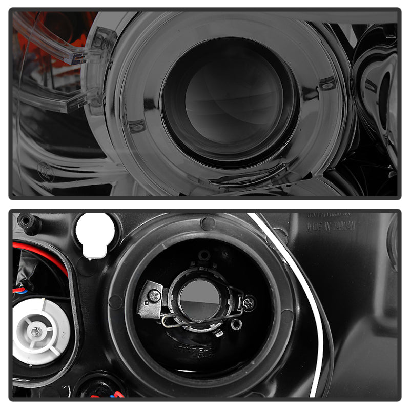 Spyder BMW E90 3-Series 06-08 (4 dr) Proj LED Halo Amber Reflctr Rplc Bulb Smke PRO-YD-BMWE9005-AM-S - Burkken Auto Parts