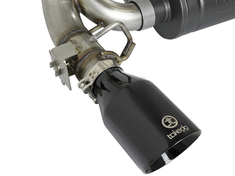 aFe Takeda 3in 304 SS Axle-Back Exhaust System w/ Black Tip 16-18 Ford Focus RS 2.3L (t) - Burkken Auto Parts