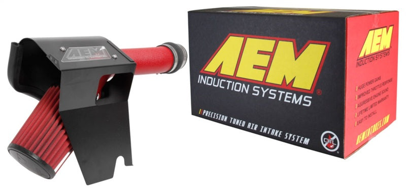 AEM 2018 Subaru WRX STI 2.5L H4 F/I Cold Air Intake System - Wrinkle Red - Burkken Auto Parts