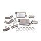 BBK Vari-Tune Axle Back Exhaust Kit 2 Adjustable Performance Mufflers 2-3/4 Pipe 4 in. Tips - Burkken Auto Parts