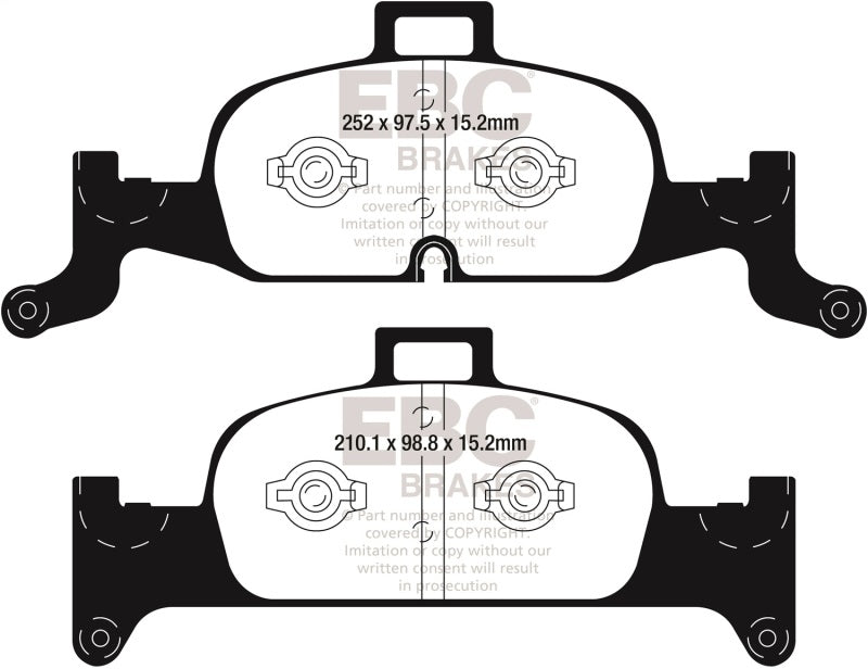 EBC 2018+ Audi A4 Allroad Quattro 2.0L Turbo Greenstuff Front Brake Pads - Burkken Auto Parts