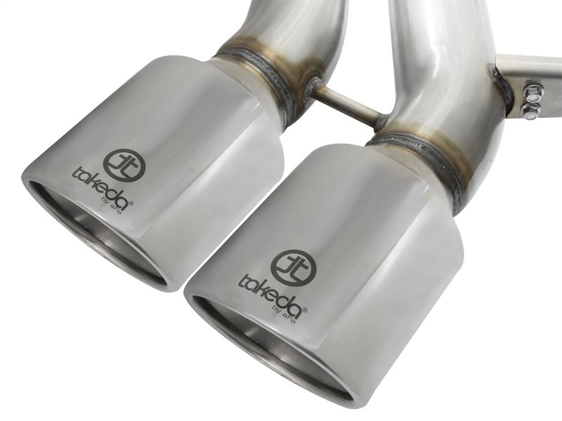 aFe POWER Takeda 3in 304 SS Cat-Back Exhaust w/ Polished Tips 13-17 Ford Focus ST L4-2.0L (t) - Burkken Auto Parts
