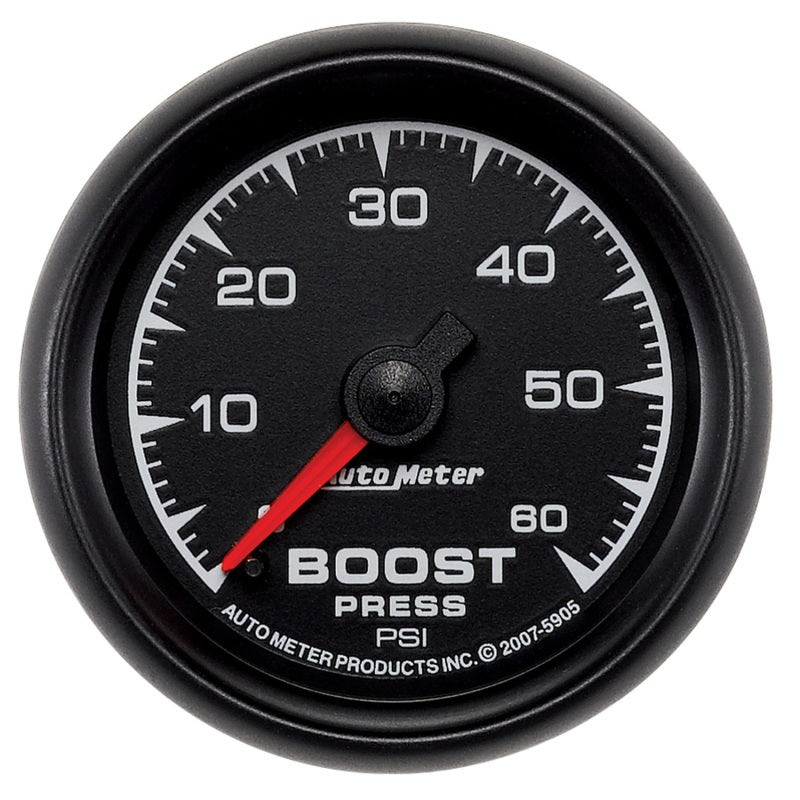 Autometer ES 52mm 0-60 PSI Mechanical Boost Gauge - Burkken Auto Parts