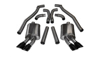 Corsa 2012-2015 Chevrolet Camaro Coupe ZL1 6.2L V8 Black Sport Cat-Back + XO Exhaust - Burkken Auto Parts