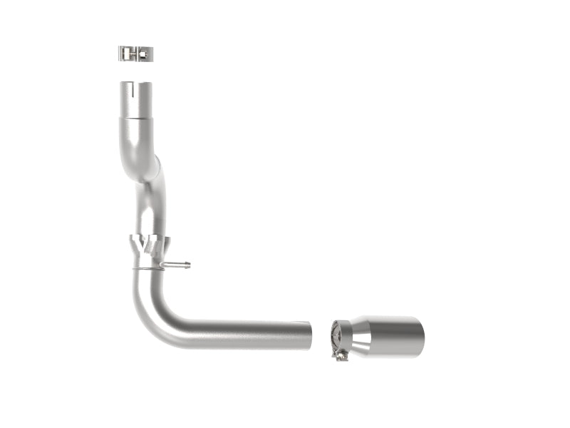 aFe 20-21 Jeep Wrangler Large Bore-HD 3in 304 Stainless Steel DPF-Back Exhaust System - Polished Tip - Burkken Auto Parts