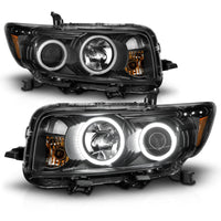 ANZO 2008-2010 Scion Xb Projector Headlights w/ Halo Black - Burkken Auto Parts