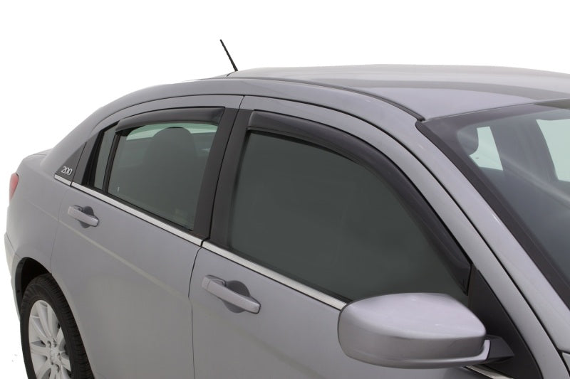 AVS 07-10 Chrysler Sebring Ventvisor In-Channel Front & Rear Window Deflectors 4pc - Smoke - Burkken Auto Parts