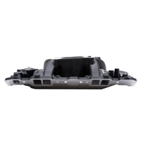 Edelbrock Manifold SBC Performer Air Gap Black - Burkken Auto Parts