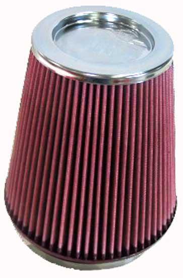 K&N Universal Air Filter 6in Flange ID x 7.5in Base / 5in OD Top x 8in H - Burkken Auto Parts