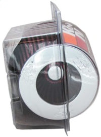 K&N Universal Air Filter Chrome Round Tapered Red - 4in Flange ID x 1.125in Flange Length x 5.5in H - Burkken Auto Parts