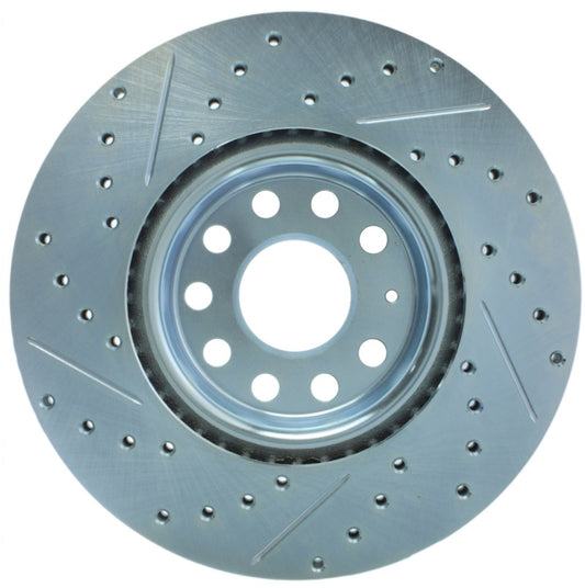 StopTech Select Sport 06-17 Volkswagen Jetta Slotted & Drilled Front Left Rotor - Burkken Auto Parts