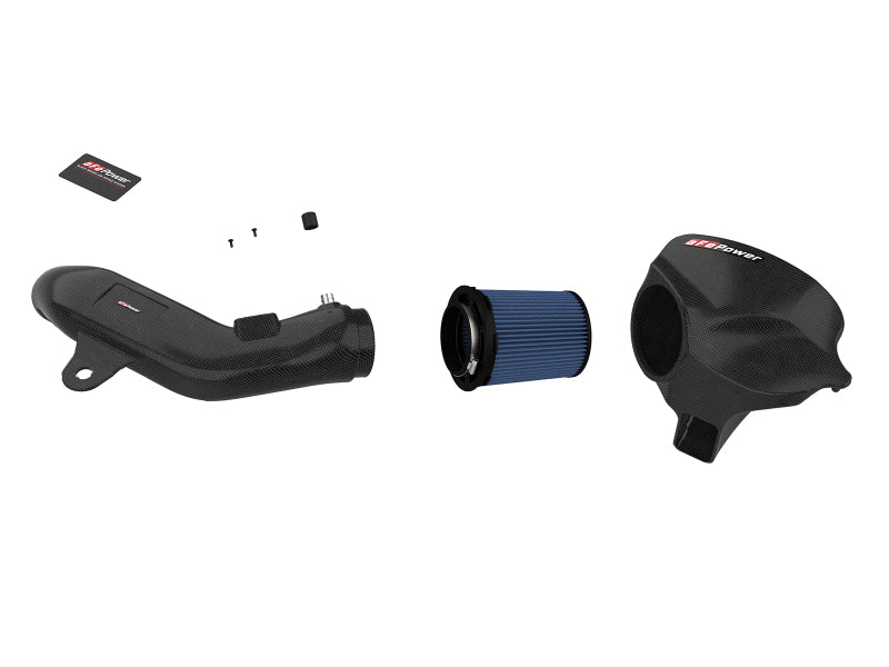 aFe Black Series Carbon Fiber CAIS w/Pro 5R Filter 16-18 BMW M2 (F87) L6-3.0L - Burkken Auto Parts
