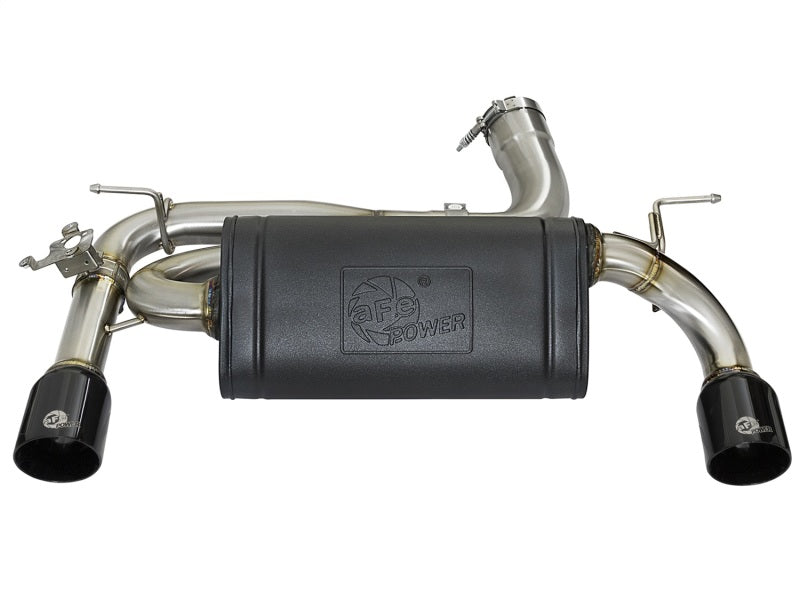 aFe MACHForce XP Exhausts Axle-Back 12-15 BMW 335i 3.0T (SS w/Black Tips) - Burkken Auto Parts