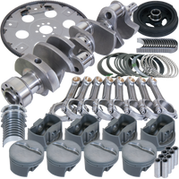 Eagle Chevy 350 1Pc 3.750in Crank 5.700in I-Beam Rods 4.030in Pistons 168 Tooth FP Balanced Assembly - Burkken Auto Parts