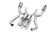 Corsa 1996-2002 Dodge Viper GTS 8.0L V10 Polished Sport Cat-Back Exhaust w/3in Inlet - Burkken Auto Parts