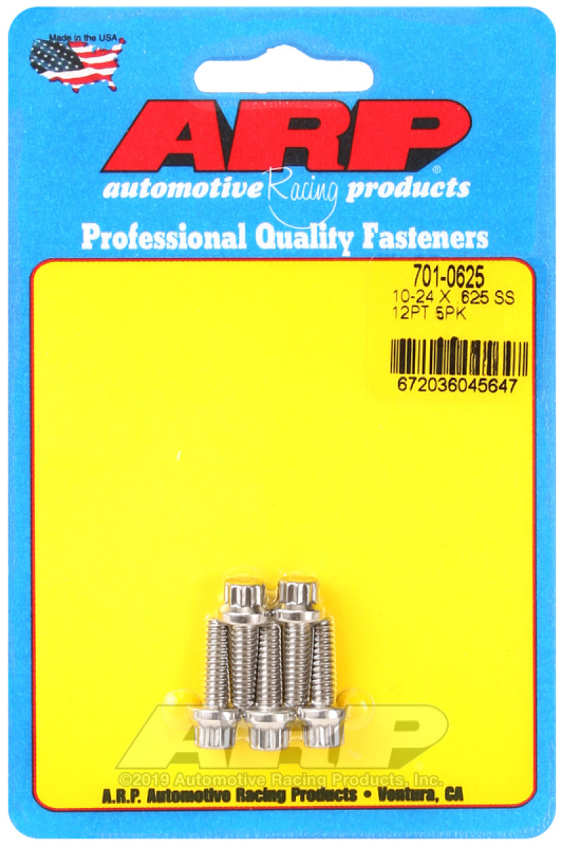 ARP 10-24 x .625 12pt SS bolts - Burkken Auto Parts