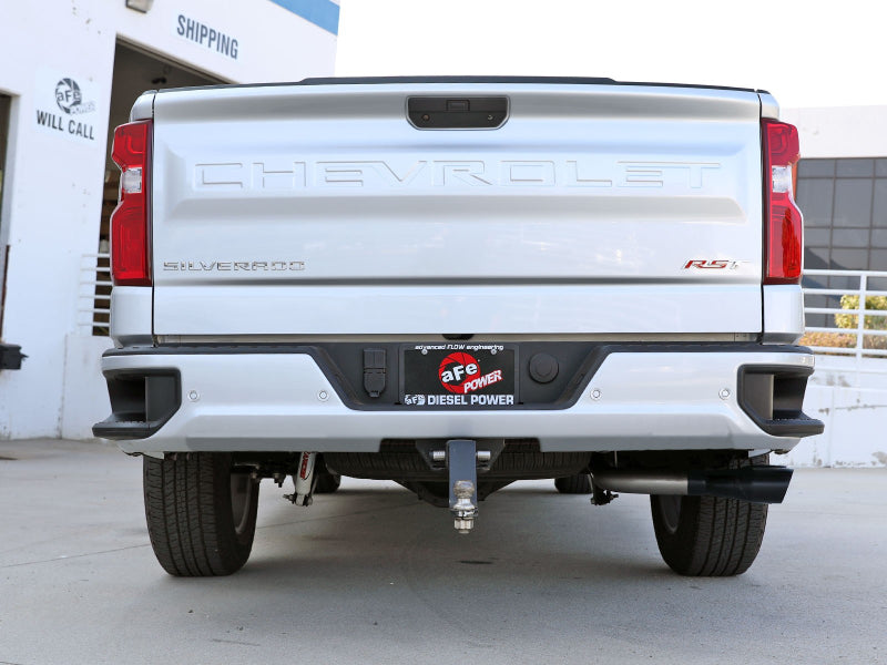 aFe Rebel XD Series 3in 304SS DPF-Back 20-21 GM Trucks L6-3.0L (td) LM2 - Dual Black Tip - Burkken Auto Parts