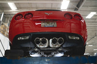 Corsa 06-13 Chevy Corvette C6 Z06 7.0L / 09-13 ZR1 6.2L Polished Axle-Back Exhaust w/4.5in Twin Tips - Burkken Auto Parts