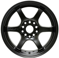 Gram Lights 57DR 15x8.0 +28 4x100 Semi Gloss Black Wheel - Burkken Auto Parts