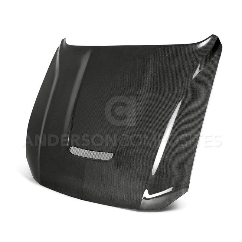 Anderson Composites 2018 Ford Mustang Type-GR Double Sided Carbon Fiber Hood - Burkken Auto Parts