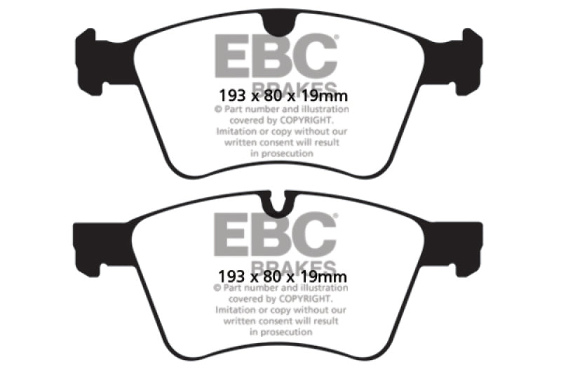 EBC 08-10 Mercedes-Benz GL320 3.0 TD (373mm Front Rotors) Redstuff Front Brake Pads - Burkken Auto Parts
