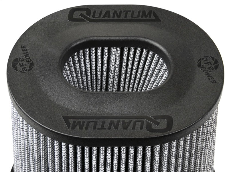 aFe Quantum Pro DRY S Air Filter Inverted Top - 5in Flange x 8in Height - Dry PDS - Burkken Auto Parts